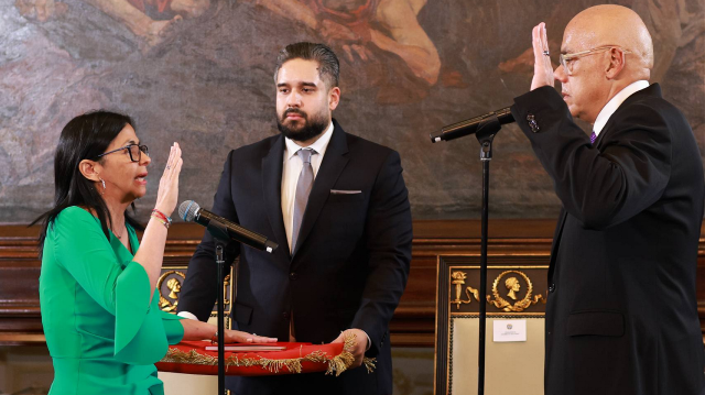 Venezuela swears in interim president after Maduro pleads not guilty in US court