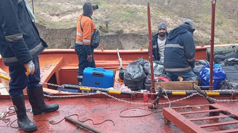 Turkish ship runs aground in Kerch Strait