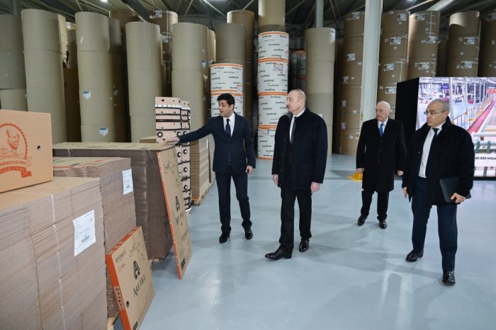   Cardboard and box packaging production facility inaugurated in Sumgayit Industrial Park  