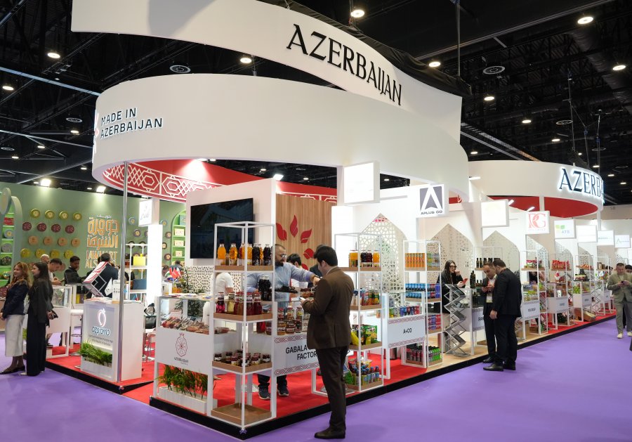 Azerbaijani products displayed at Gulfood 2026 exhibition in Dubai
