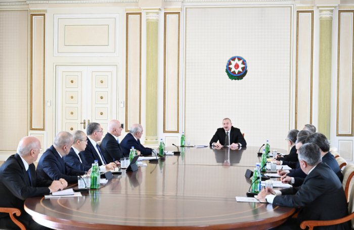   Meeting held on State Program for Improvement of Water Supply in Baku, Absheron Peninsula  