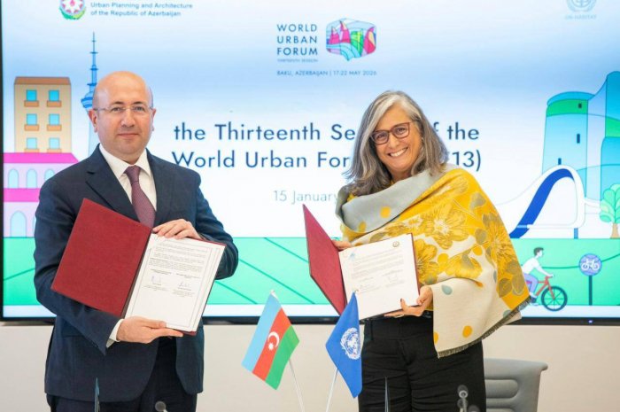   Azerbaijan, UN-HABITAT sign logistics agreement on hosting WUF13 in Baku  