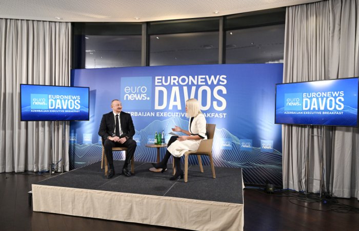  President Ilham Aliyev interviewed by Euronews TV in Davos - UPDATED