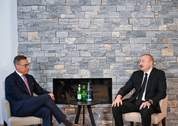   Azerbaijani President meets with Finnish counterpart in Davos  