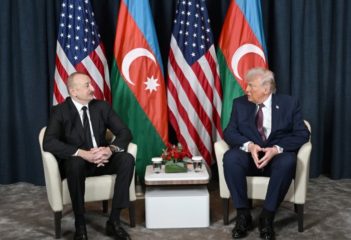 Ilham Aliyev and Donald Trump hold meeting in Davos 