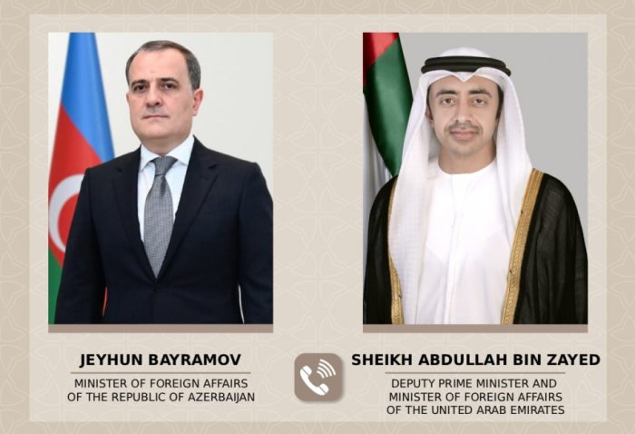 Azerbaijani, UAE foreign ministers hold phone talk