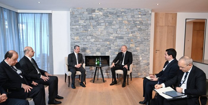    Prezident İraq Kürdüstan Regionunun Baş naziri ilə görüşüb   