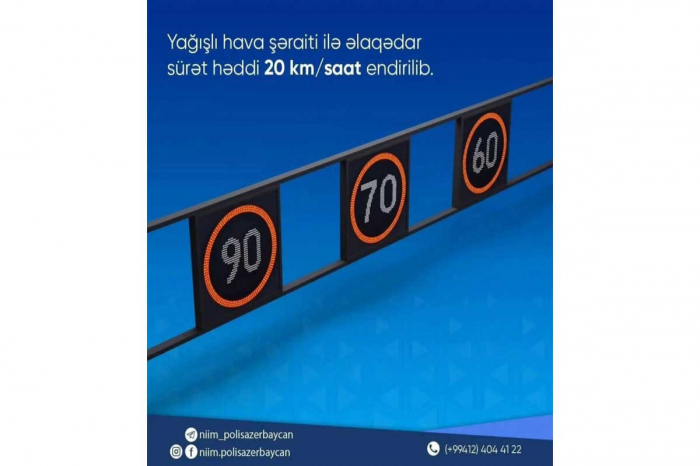 Hava Limanı yolunda sürət həddi endirilib