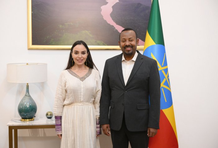 Leyla Aliyeva meets with Ethiopian Prime Minister