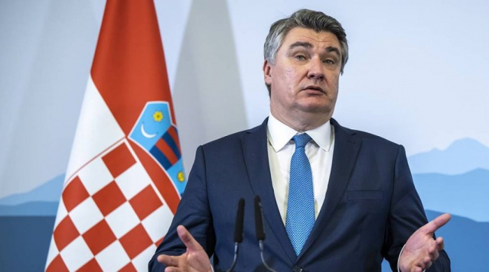 Xorvatiya prezidenti Fransaya qəzəblənib