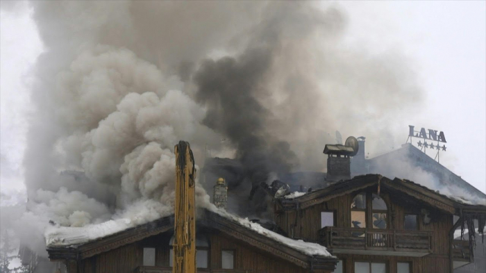  Major fire at Courchevel