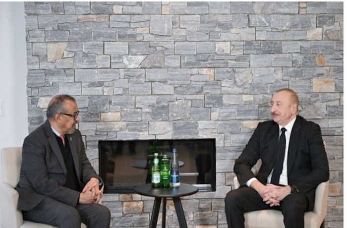    Prezident İlham Əliyev Davosda ÜST-ün Baş direktoru ilə görüşüb  
   