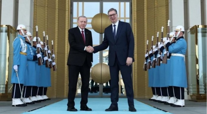 Ərdoğan Vuçiçlə görüşüb  

