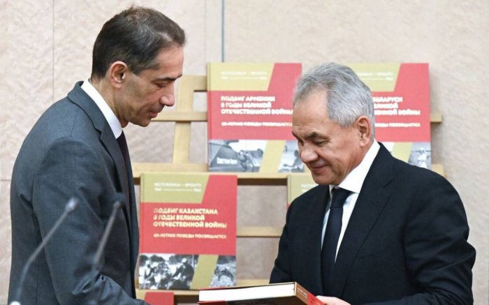 Russian Security Council Secretary presents WWII documentary collection to Azerbaijani Ambassador