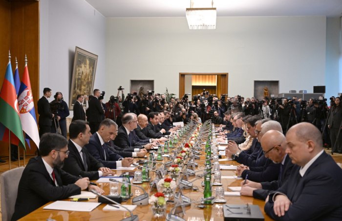  President Ilham Aliyev attends 1st meeting of Strategic Partnership Council between Azerbaijan and Serbia in Belgrade 