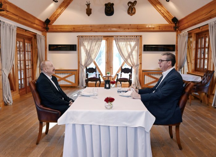   Presidents of Azerbaijan and Serbia held informal breakfast  