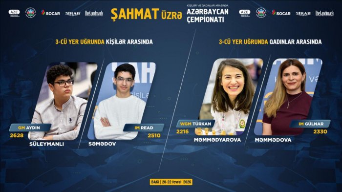 Şahmat çempionatında final partiyaları oynanılıb