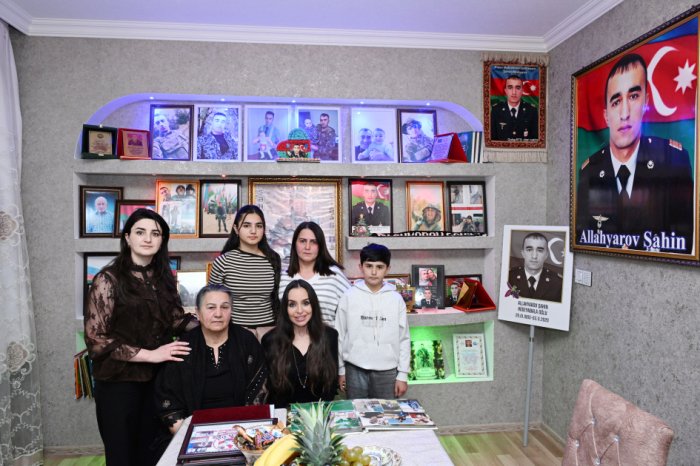    Leyla Əliyeva Vətən Müharibəsi Qəhrəmanının ailəsini ziyarət edib   