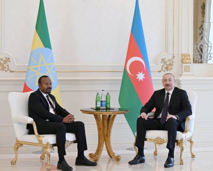   Le pr&eacute;sident Ilham Aliyev a eu un entretien en t&ecirc;te-&agrave;-t&ecirc;te avec le Premier ministre &eacute;thiopien  