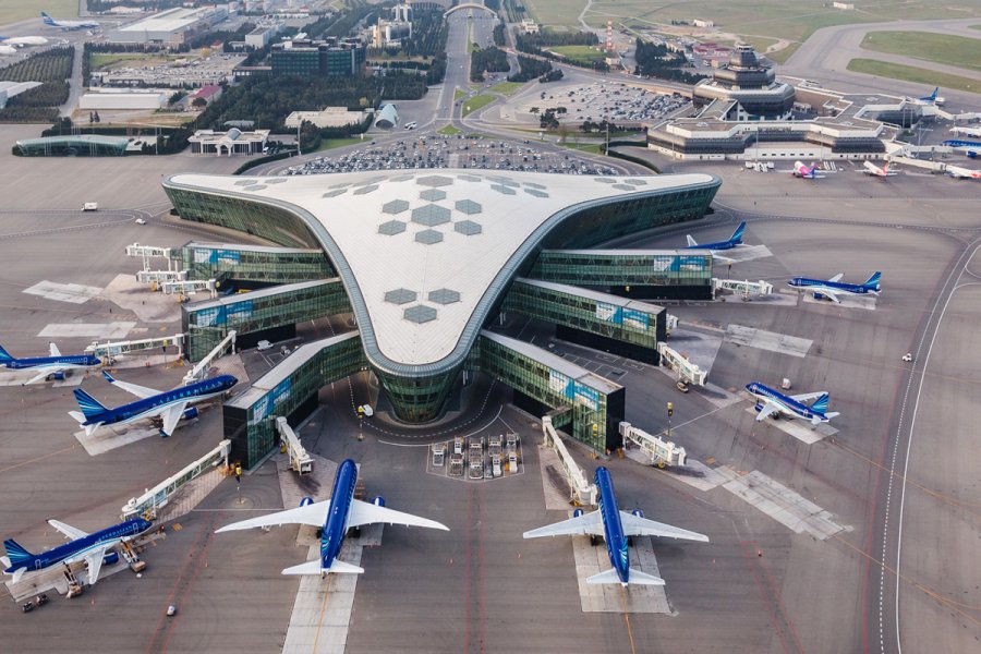   Baku airport accommodates two international flights as an alternate airport  