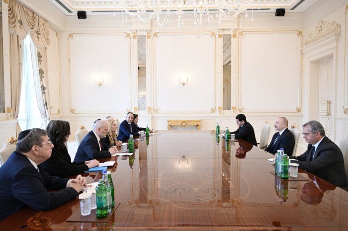   President Ilham Aliyev receives delegation of Conference of Presidents of Major American Jewish Organizations  