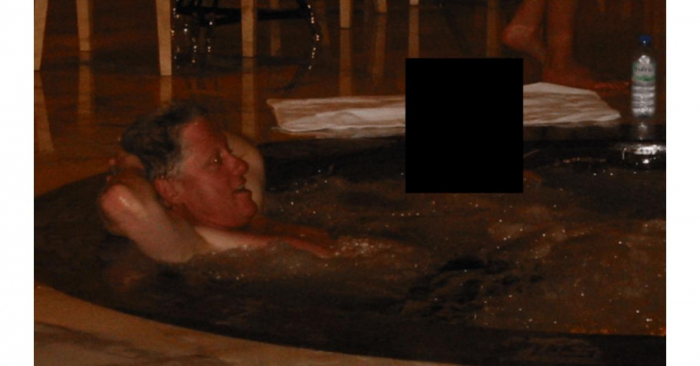 Bill Clinton asked about hot tub photo and testifies he knew 