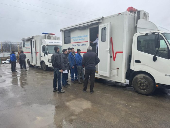 Mobil klinikalar Ağdamda əhaliyə tibbi xidmət göstərib