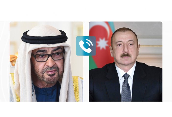   Presidente de los EAU llam&oacute; al Presidente de Azerbaiy&aacute;n  