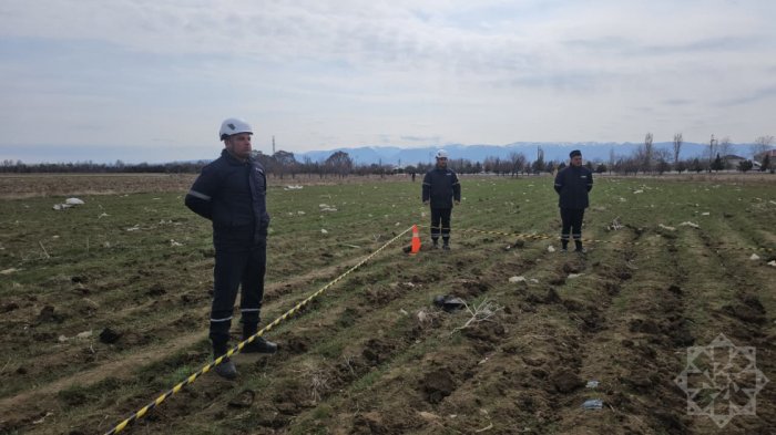  Remnants of drone that fell near school in Nakhchivan  