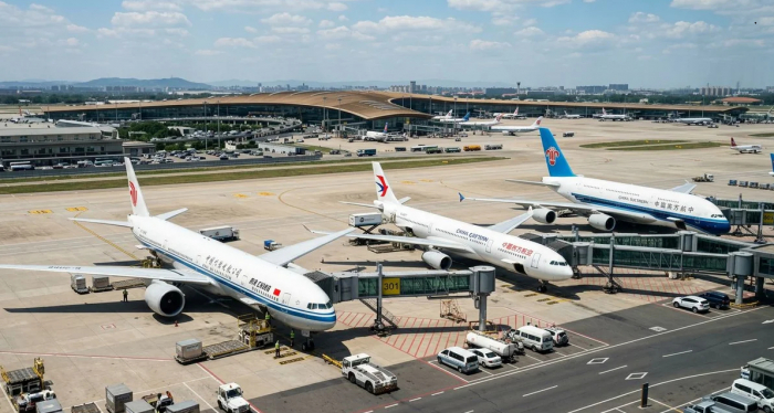 Çində aviareyslər kütləvi ləğv edilir