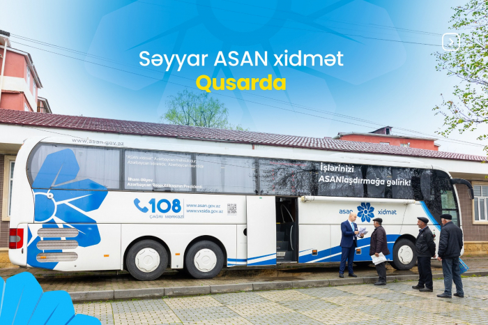 Səyyar ASAN xidmət Qusarda    l FOTOLAR   