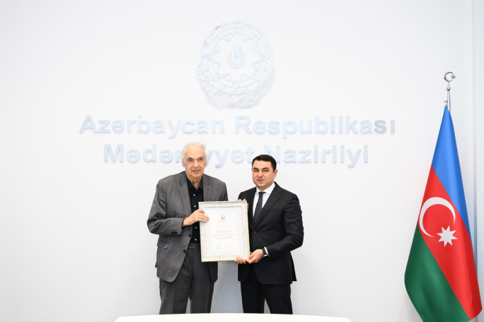 Xalq artisti Mədəniyyət Nazirliyinin "Fəxri diplomu" ilə təltif edilib  l FOTOLAR 