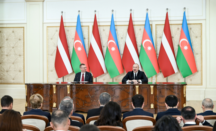    Azərbaycan və Latviya prezidentlərinin bəyanatı    | TAM MƏTN      