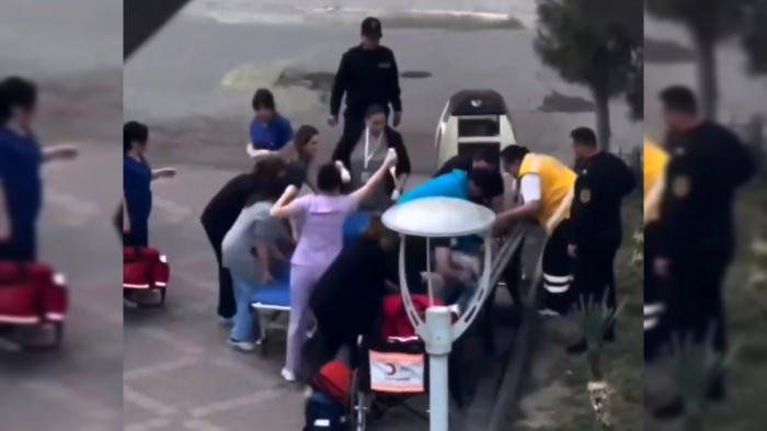 Ürəyi dayanan şəxs xəstəxana həyətində həyata qaytarılıb