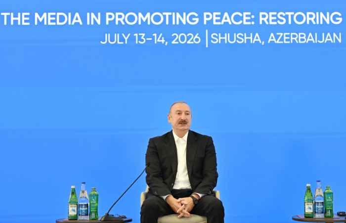    İlham Əliyev IV Şuşa Qlobal Media Forumunda   