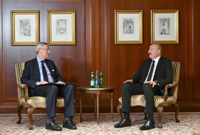    Prezident İlham Əliyev Mixael Harms ilə görüşüb    