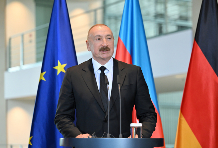    Prezident İlham Əliyevin Almaniyadan bəyanatı   