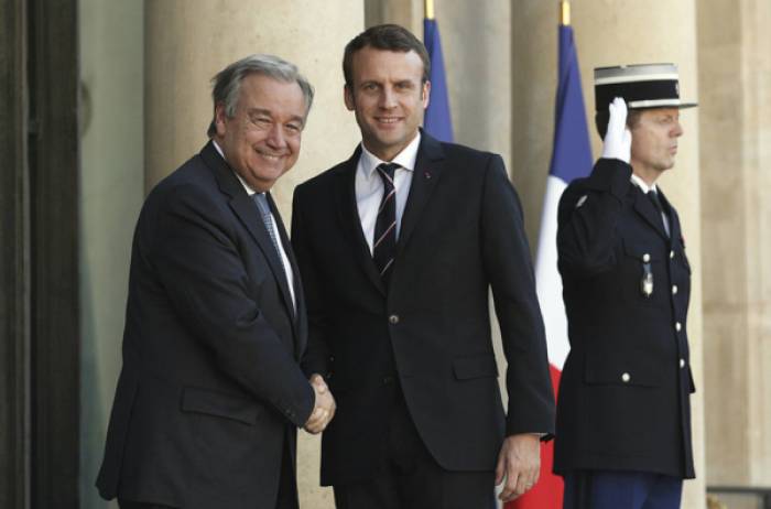 Macron reçoit le secrétaire général de l'ONU