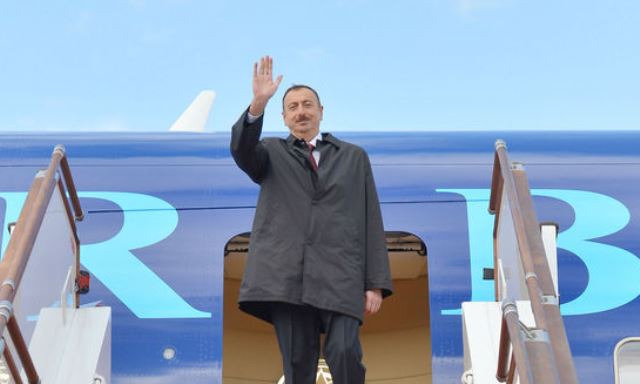 Azerbaijani president leave for France to attend UN conference 