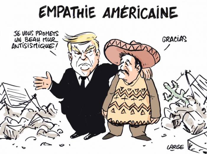 Le mur de Donald Trump - CARICATURE