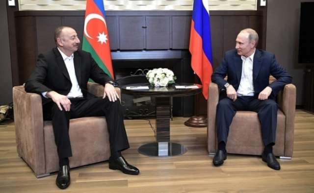 Meeting of Presidents of Russia and Azerbaijan held in Sochi - PHOTOS