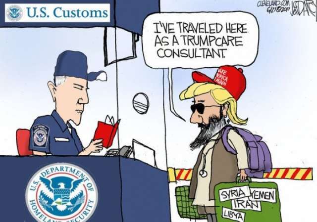 Supreme Court permits limited Trump travel ban - CARTOON