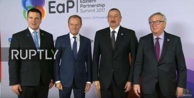 President Ilham Aliyev attending Eastern Partnership Summit in Brussels - PHOTOS