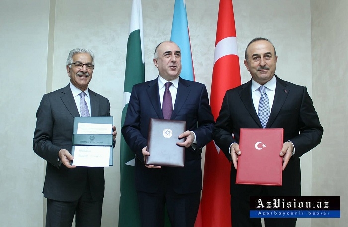 Baku Declaration of Azerbaijani, Turkish, Pakistani FMs adopted -
 UPDATED