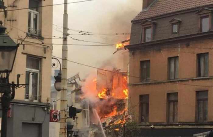 Explosion d'un immeuble à Bruxelles