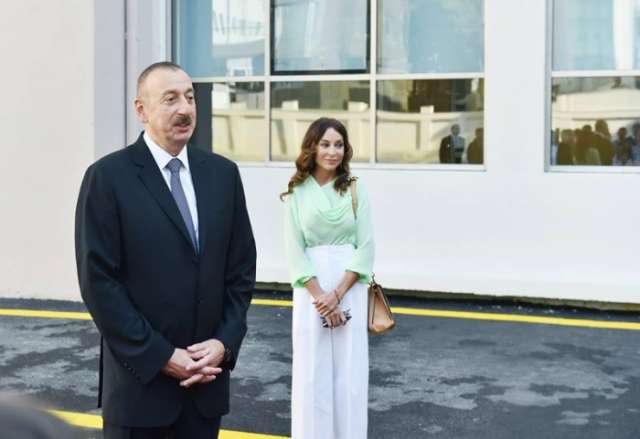 President Ilham Aliyev, First Lady Mehriban Aliyeva take part in opening of Guba Flag Museum

