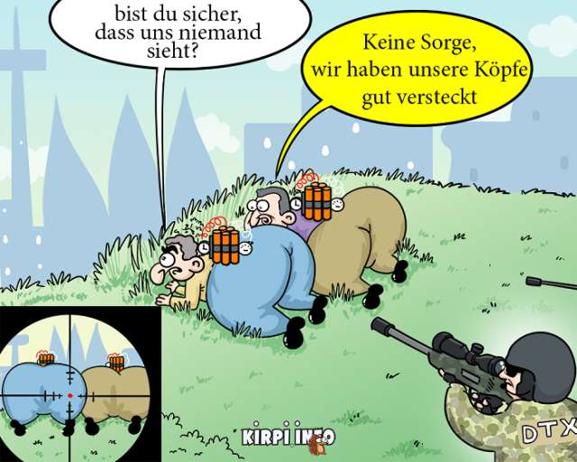 Terrorversuch der Armenier: Cartoon