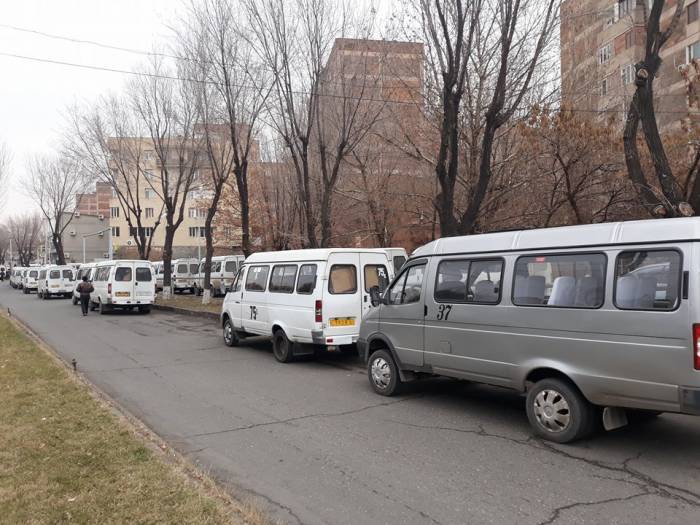 Los conductores armenios organizan la acción de protesta