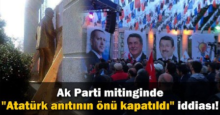 AKP-dən Atatürkə hörmətsizlik - FOTO