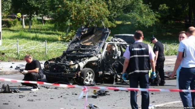 Ukraine serviceman killed in Kiev car blast
